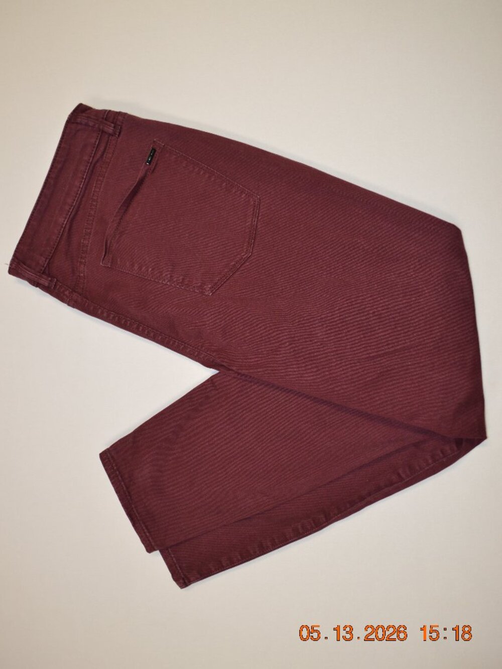 Women’s White House Black Market Skinny Ankle Pants Size 12 Burgundy